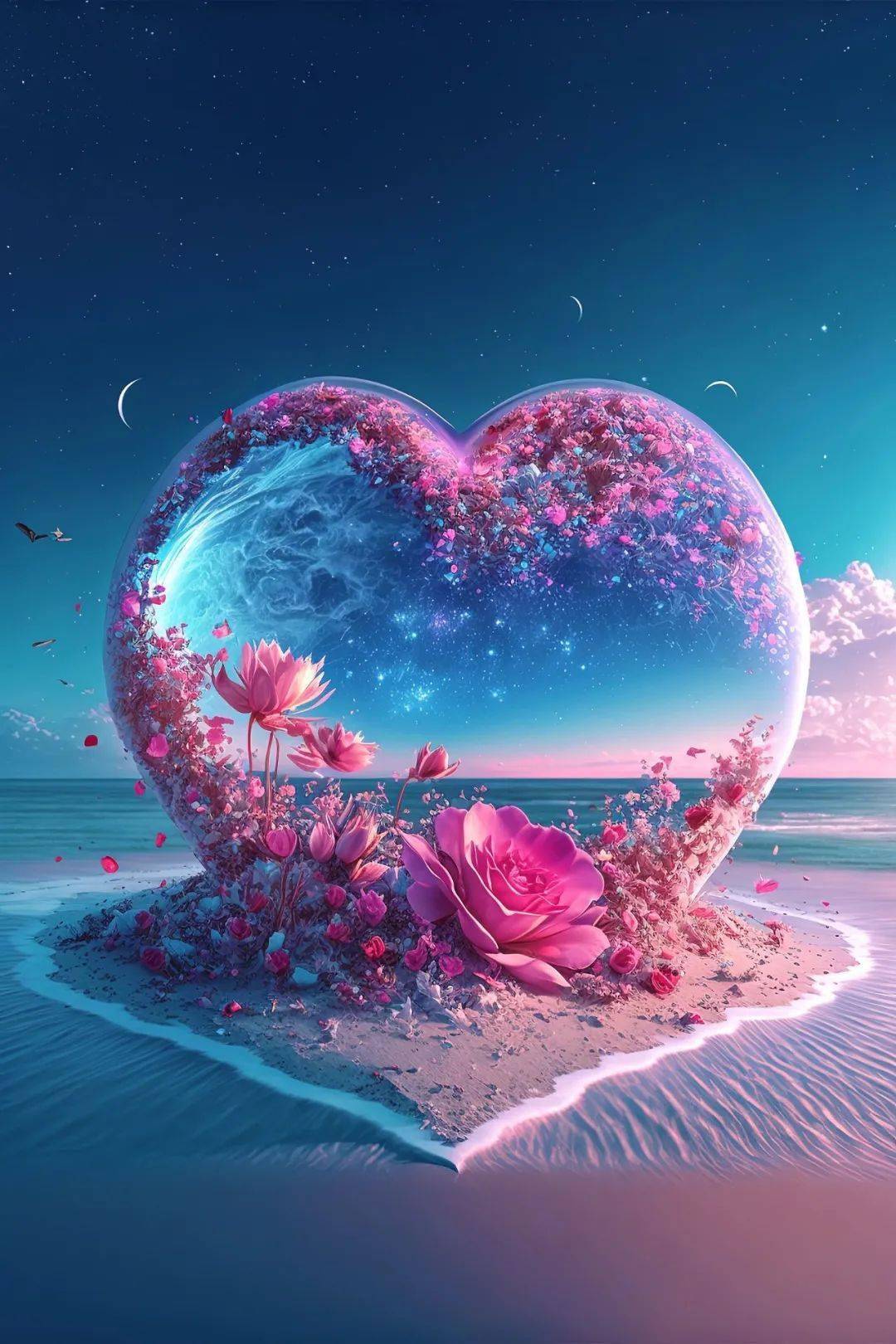 梦幻壁纸 好漂亮呀 仙气背景图 治愈系风景壁纸 欣赏美图美景_屏幕