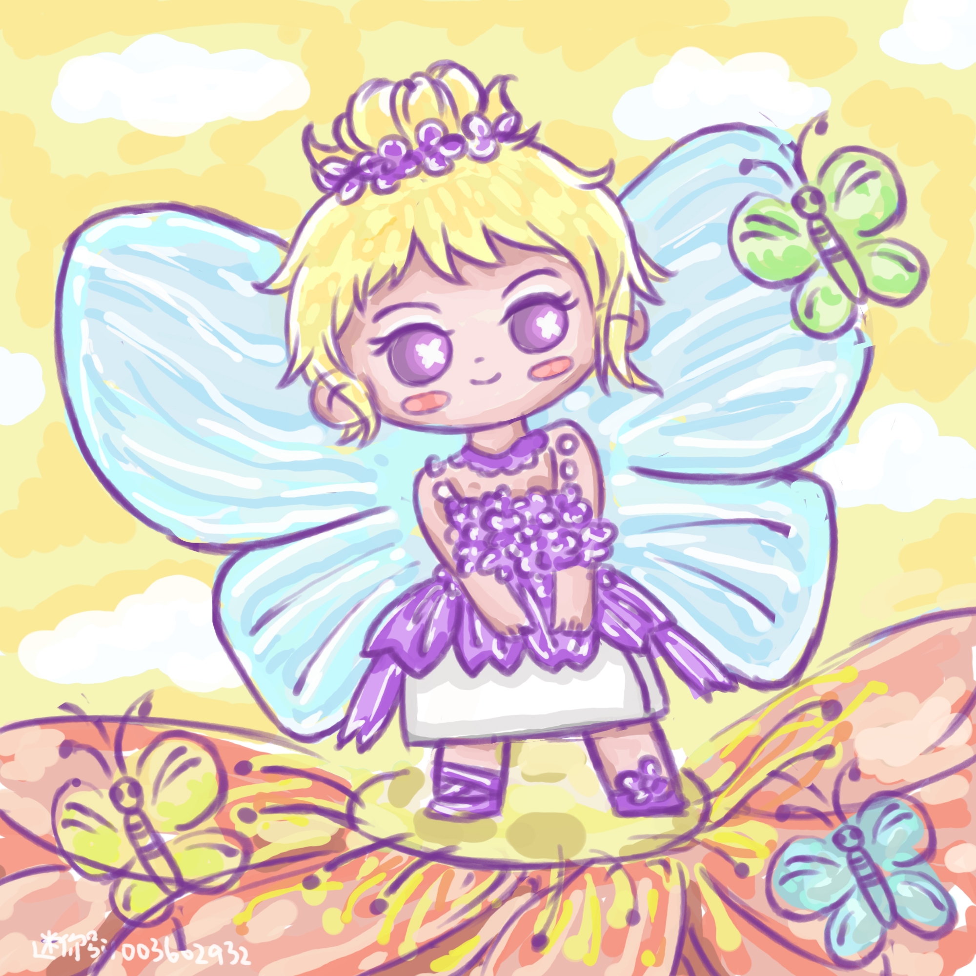 绘画迷你世界花幽幽