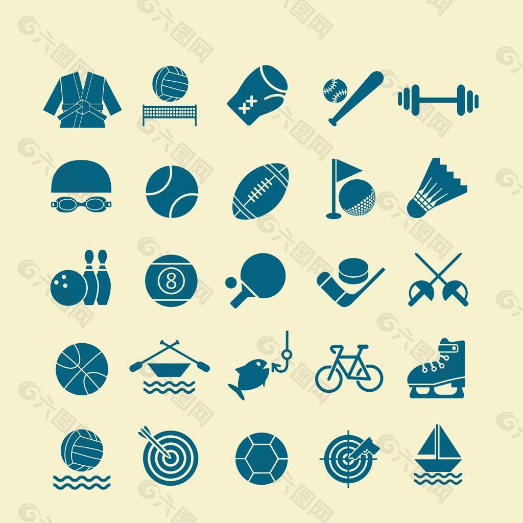 运动图标矢量素材