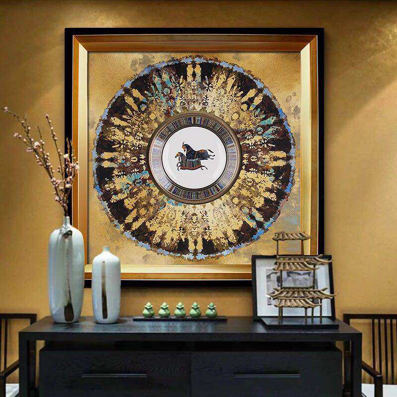 天下画仓欧式装饰画 美式画 玄关画 客厅 餐厅画