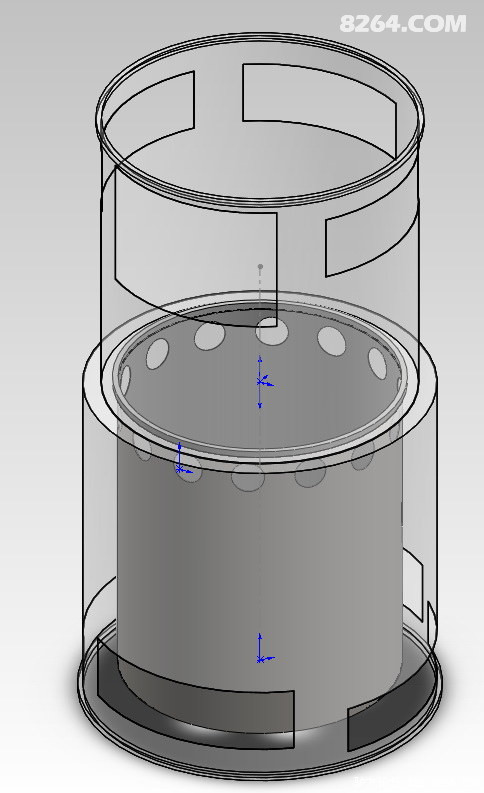 发一套自制柴火炉图纸及装配图