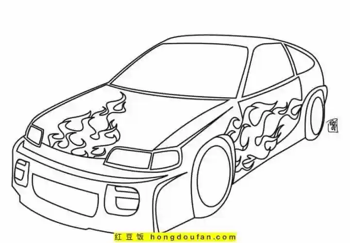 11张大黄蜂变形金刚钢铁侠机器人卡通涂色图片-红豆饭小学生简笔画