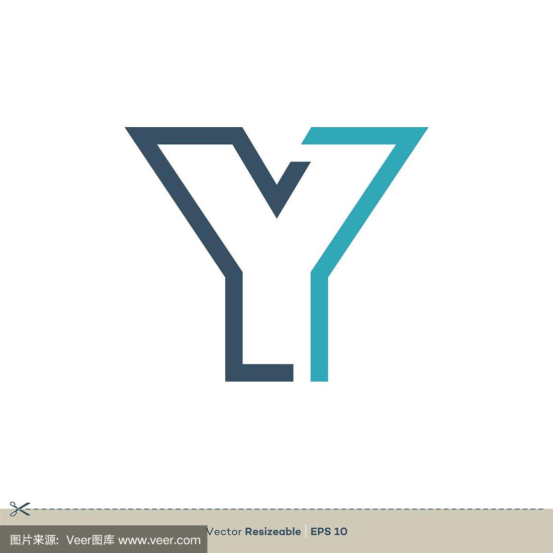 y字母标志模板插图设计.向量eps 10.