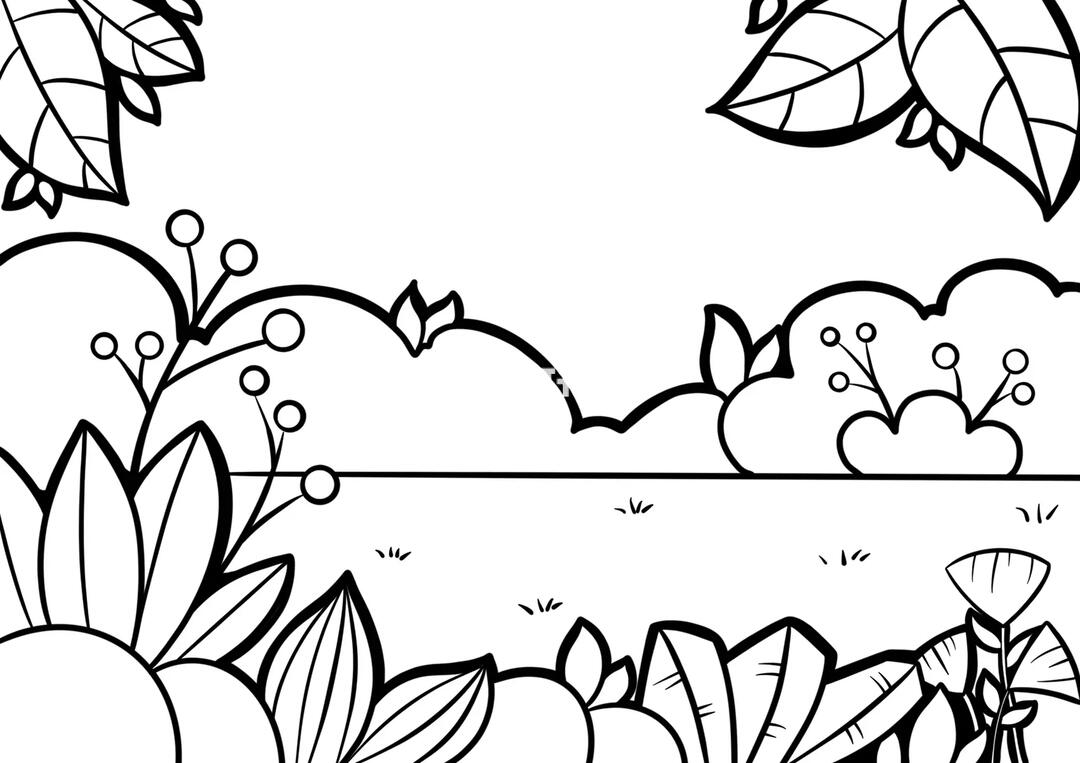 简笔画万能场景