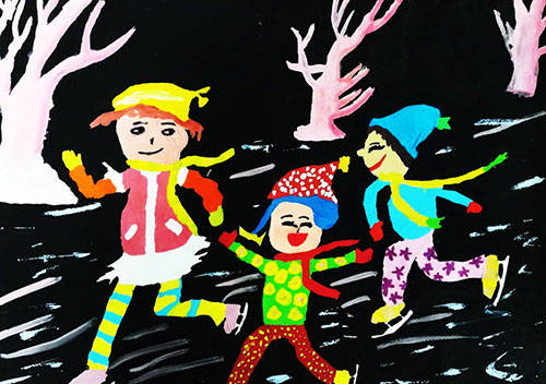 一组童年趣事儿童画献给我们回不去的童年