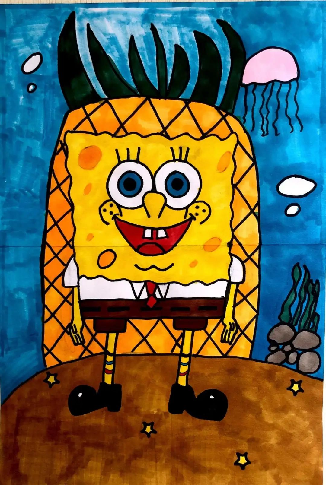 7张受欢迎的动漫人物儿童绘画作品