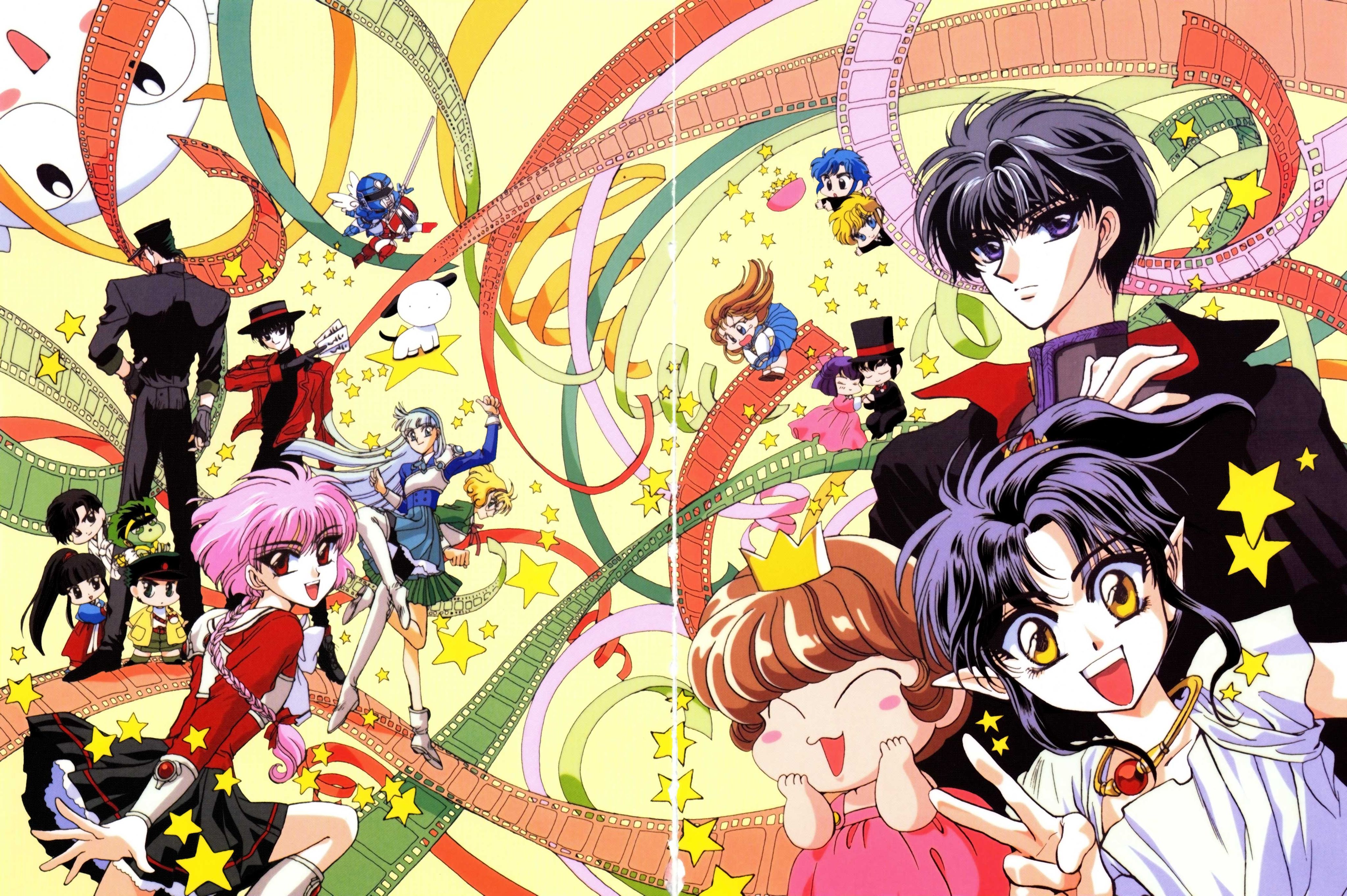 求一张有不同动漫多个动漫角色在一起的合照,早清晰一点的,人物不要太