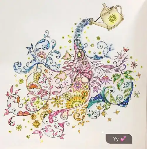 上海秘密花园涂色本2