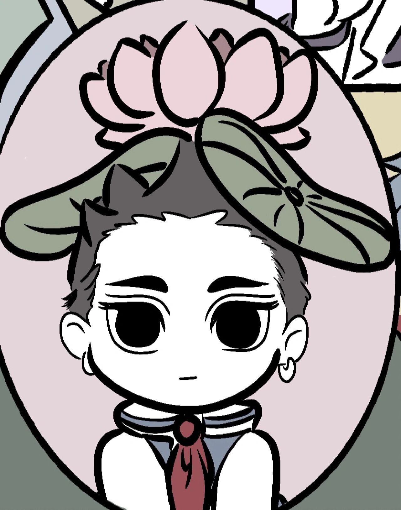 ipad绘画|非人哉插画壁纸来啦!(附线稿) 我太喜欢大士和哪吒去了!