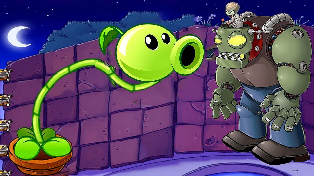 植物大战僵尸:投掷玉米大战僵尸博士