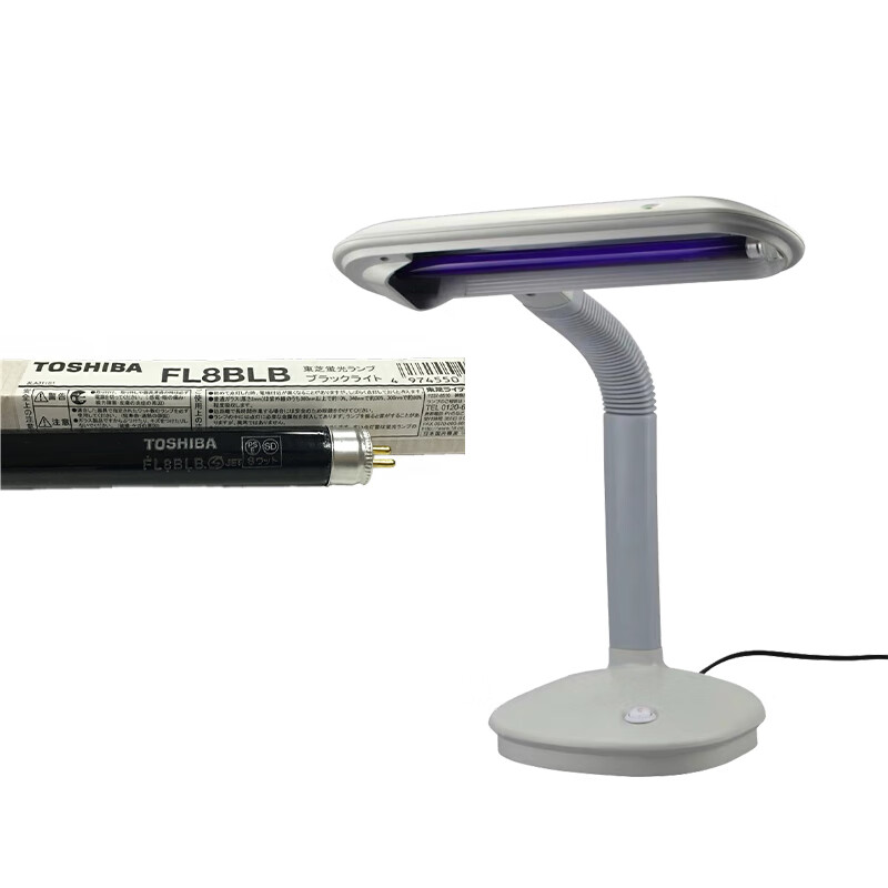 东芝8w fl8blb外线荧光剂检测灯t5紫光验钞台式黑光fl27wblb qianu fl