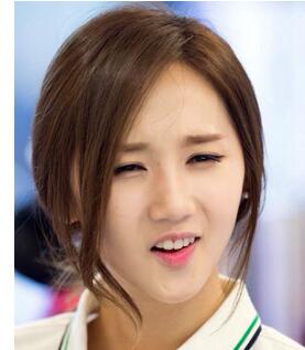 韩式三七分斜刘海马尾图片 气质又好看马尾造型