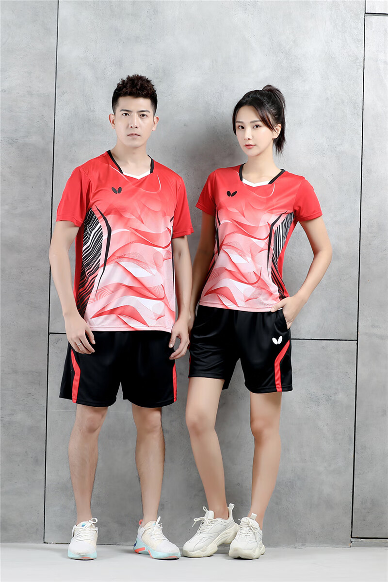 choiting乒乓球服套装男女比赛运动队服团建印字速干透气训练球衣 女