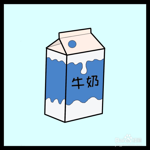 怎么画牛奶盒简笔画(儿童简笔画)