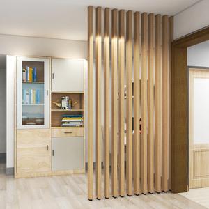 隔断屏风铝方通铝方管玄关客厅铝合金立柱北欧办公室现代免打孔墙