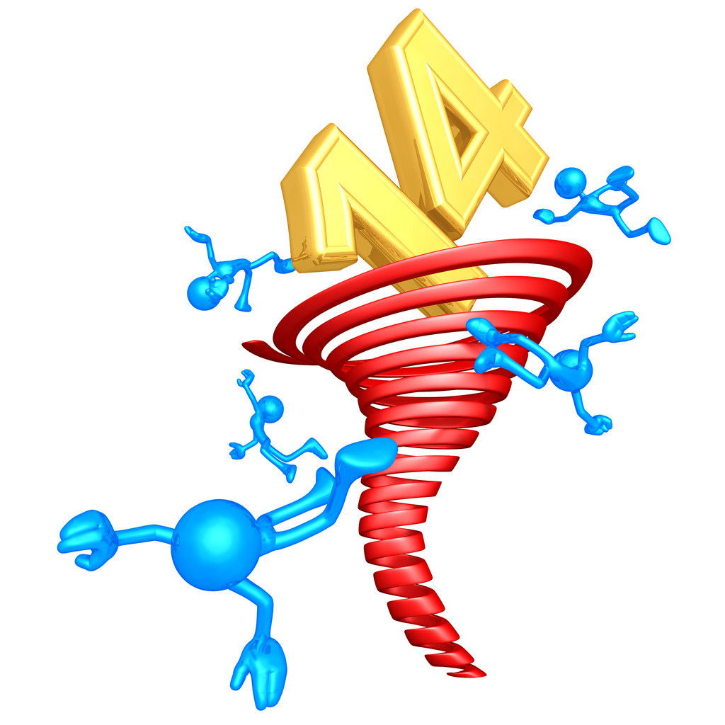 新的一年2014年的黄金龙卷风