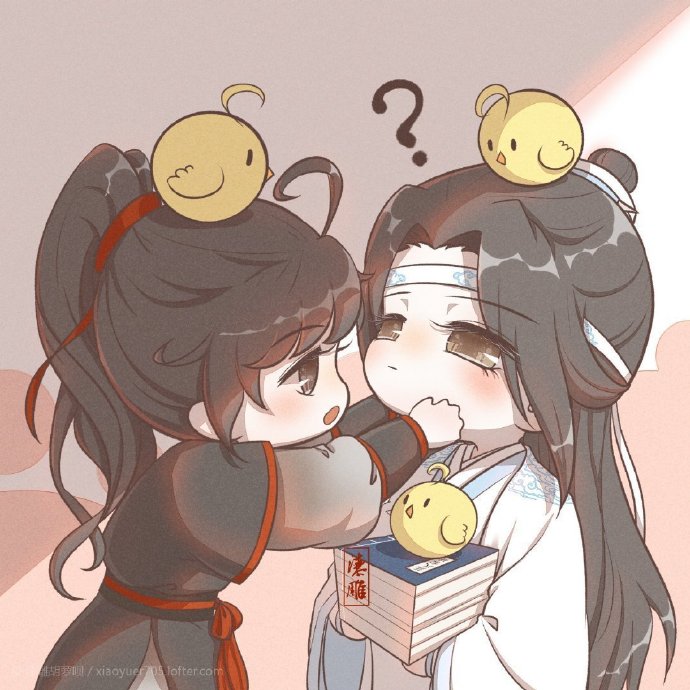 魔道祖师##魔道祖师忘羡#q版忘羡萌萌哒,超可爱!lof:漆雕胡萝呗