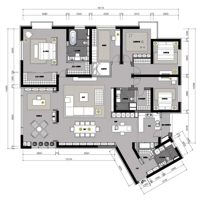 21年作品300平方大平层