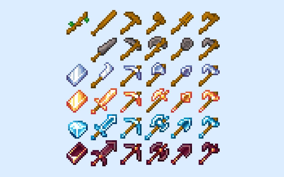 材质包/纹理包武器部分[java/基岩版][minecraft][像素画][我的世界]