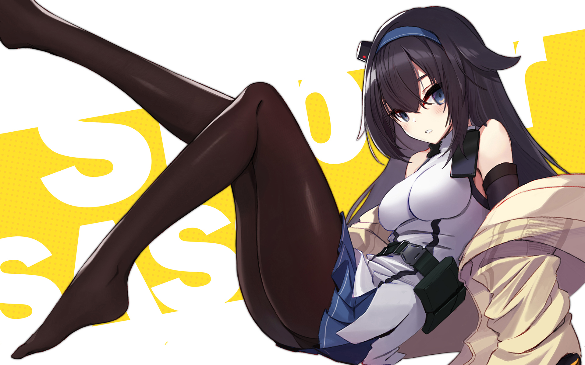 二次元性感黑丝美腿桌面壁纸_卡通动漫_壁纸下载_美桌网