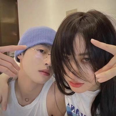 高清好看的美女帅哥情侣头像合照图片