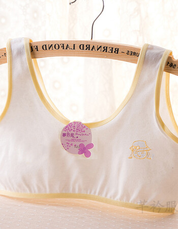 女童小背心文胸中大童学生内衣女孩12纯棉发育期儿童胸罩少女13岁 021
