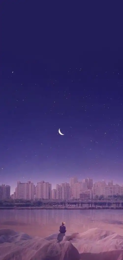 关于月亮的唯美意境图片