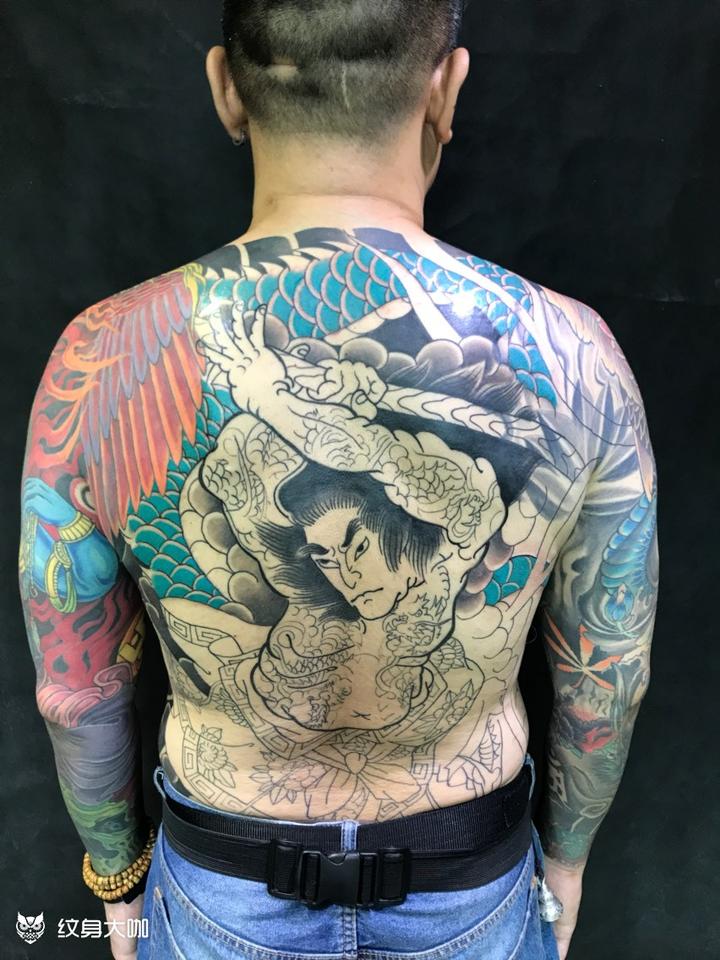 九纹龙_纹身图案手稿图片_屈杨的纹身作品集