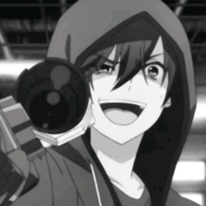 动漫高冷黑白男生头像男生伤感的高清黑白动漫头像图片