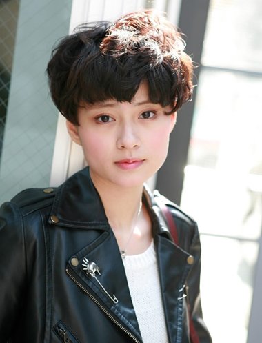 胖女孩脸大适合什么样短发 胖子短发假发(3)