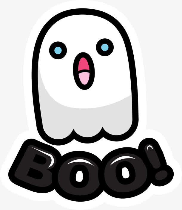 卡通可爱幽灵