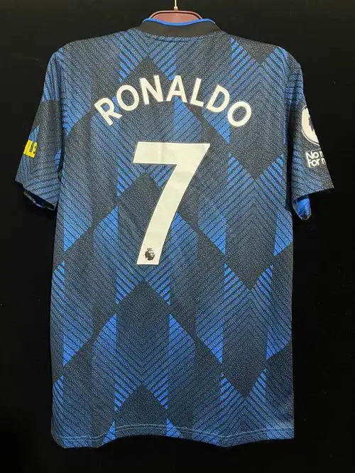 2021/2022 曼联第二客场球衣球迷版短袖联赛字章#球衣  #c罗  #曼联