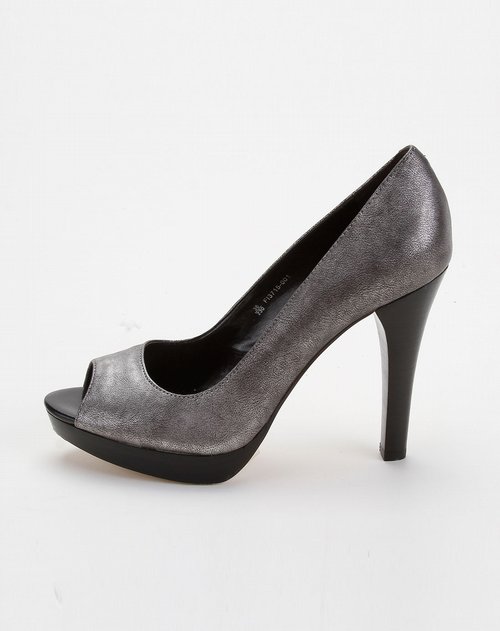 fpi女鞋专场银灰色时尚休闲高跟鞋
