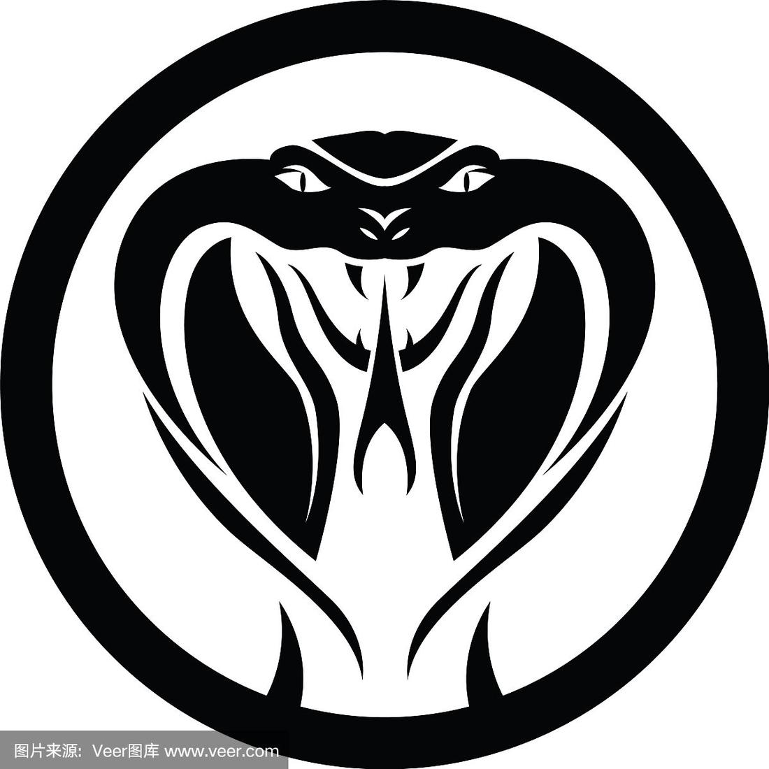 毒蛇蛇标志设计元素危险蛇图标