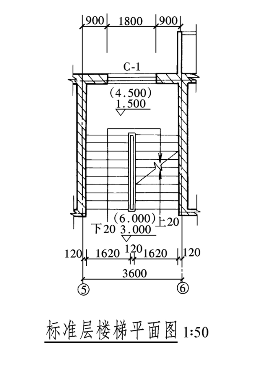 双人通行时楼梯段的宽度通常为().
