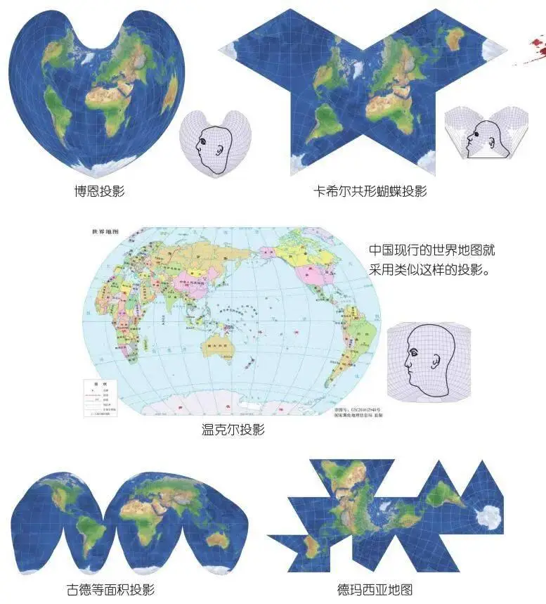 世界上使用率最高的是墨卡托投影的地图,它有400多年的历史了.
