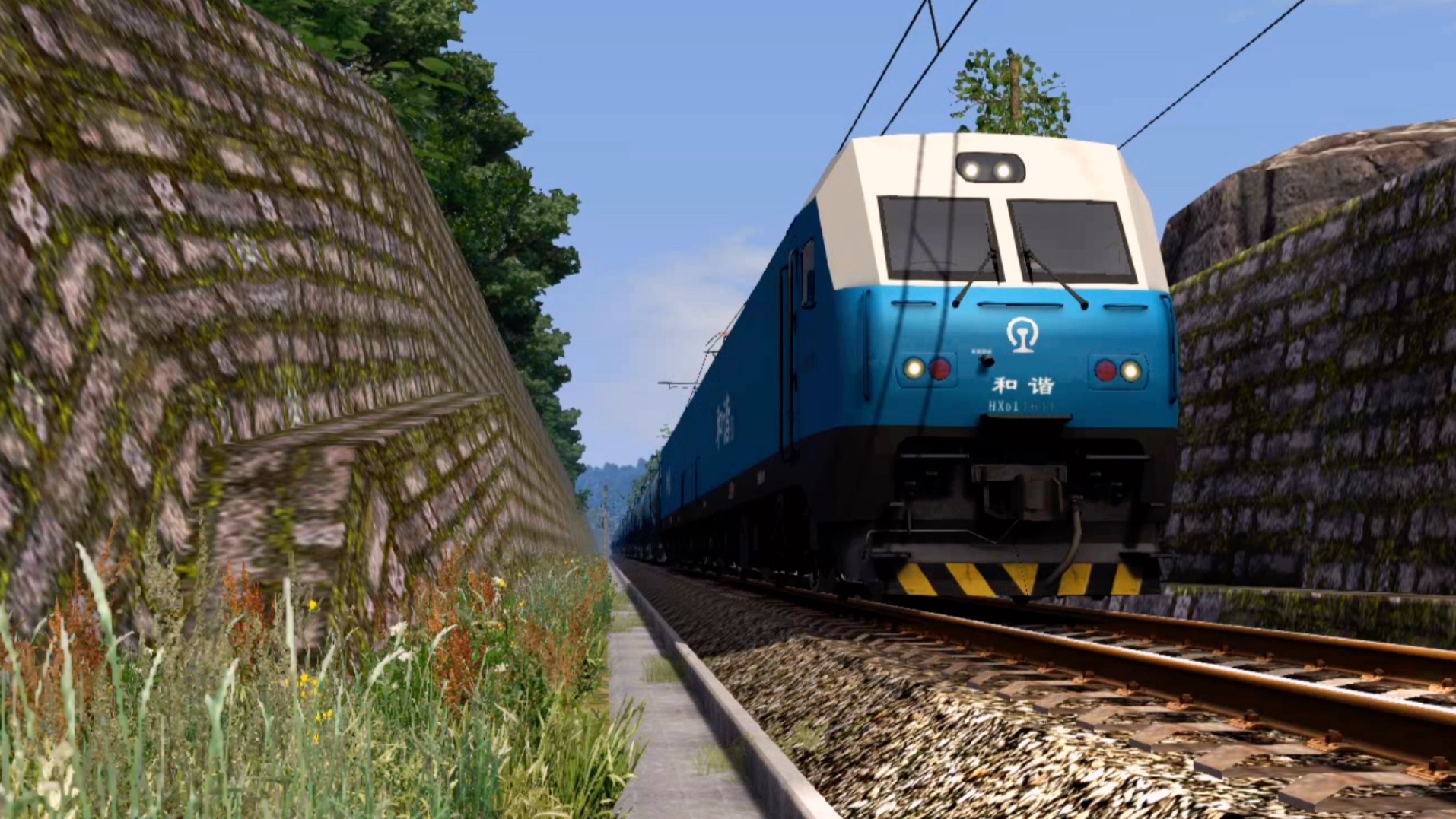 【模拟火车ts】蓝精灵hxd1拉了几节罐车?