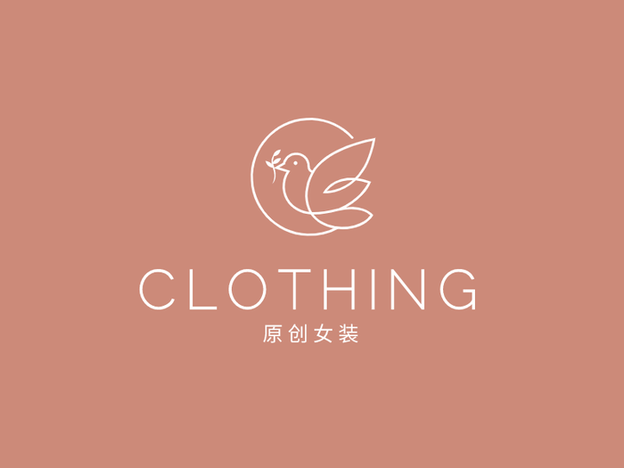 文艺清新女装服饰logo设计