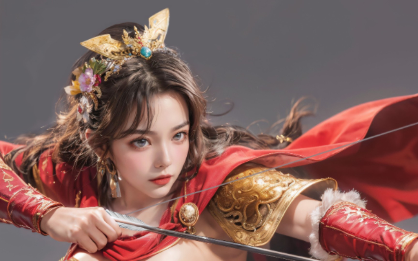 三国志14系列自制真人立绘(三国志霸道孙尚香)呼吸图/通道图分享