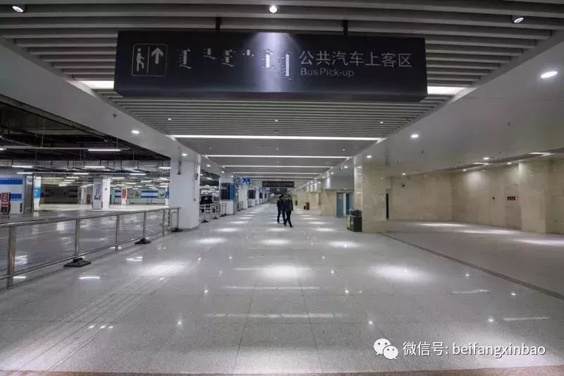 今天,呼和浩特首座地下公交枢纽站投入运营,看看啥模样!