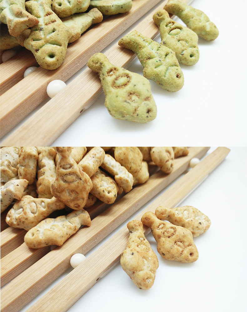 路斯猫饼干猫零食猫用小鱼干饼干猫薄荷 成幼猫零食 混合饼干80g*4盒