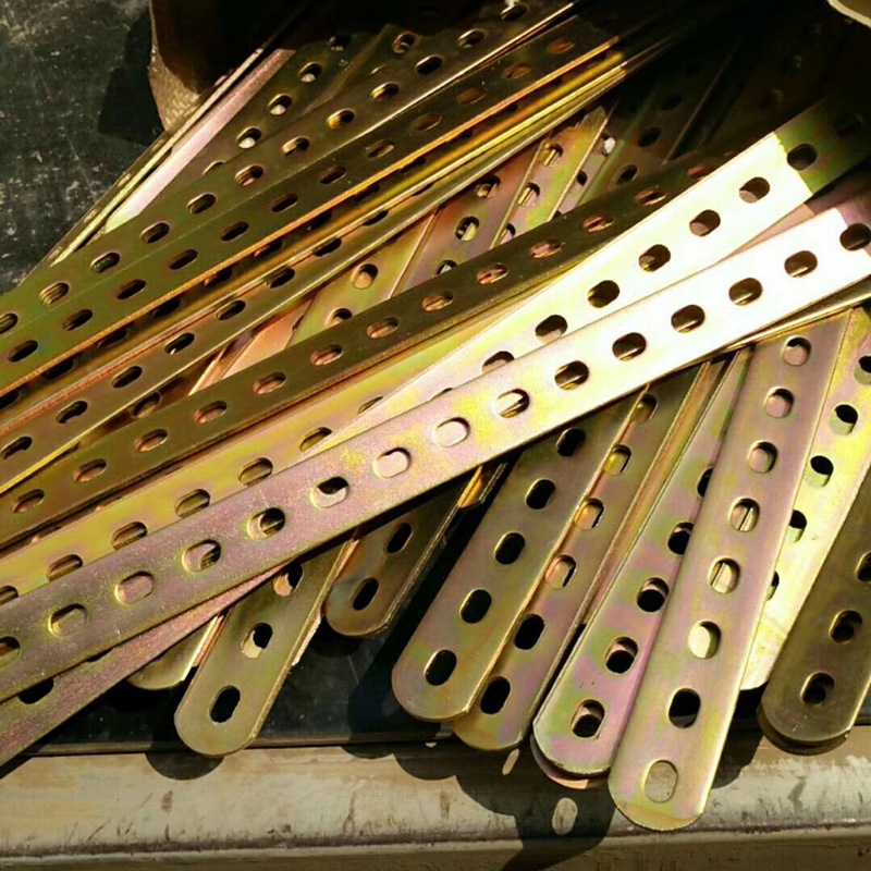 带孔铁条冷凝器固定铁条铁片散热网带孔扁铁铁片固定404支架铁片