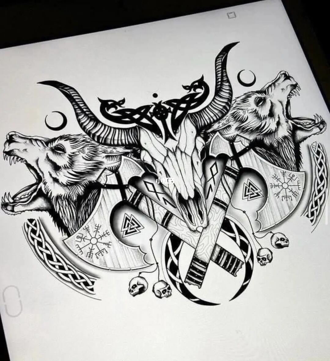 精品手稿分享#刺青  #纹身  #鲜花分享