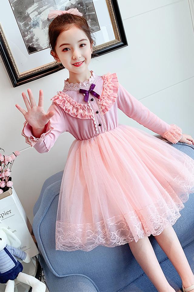 3女童连衣裙2021新款4春装5儿童裙子6春秋洋气十岁女孩网纱公主裙