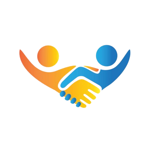 卡通风手拉手上学的小学生png