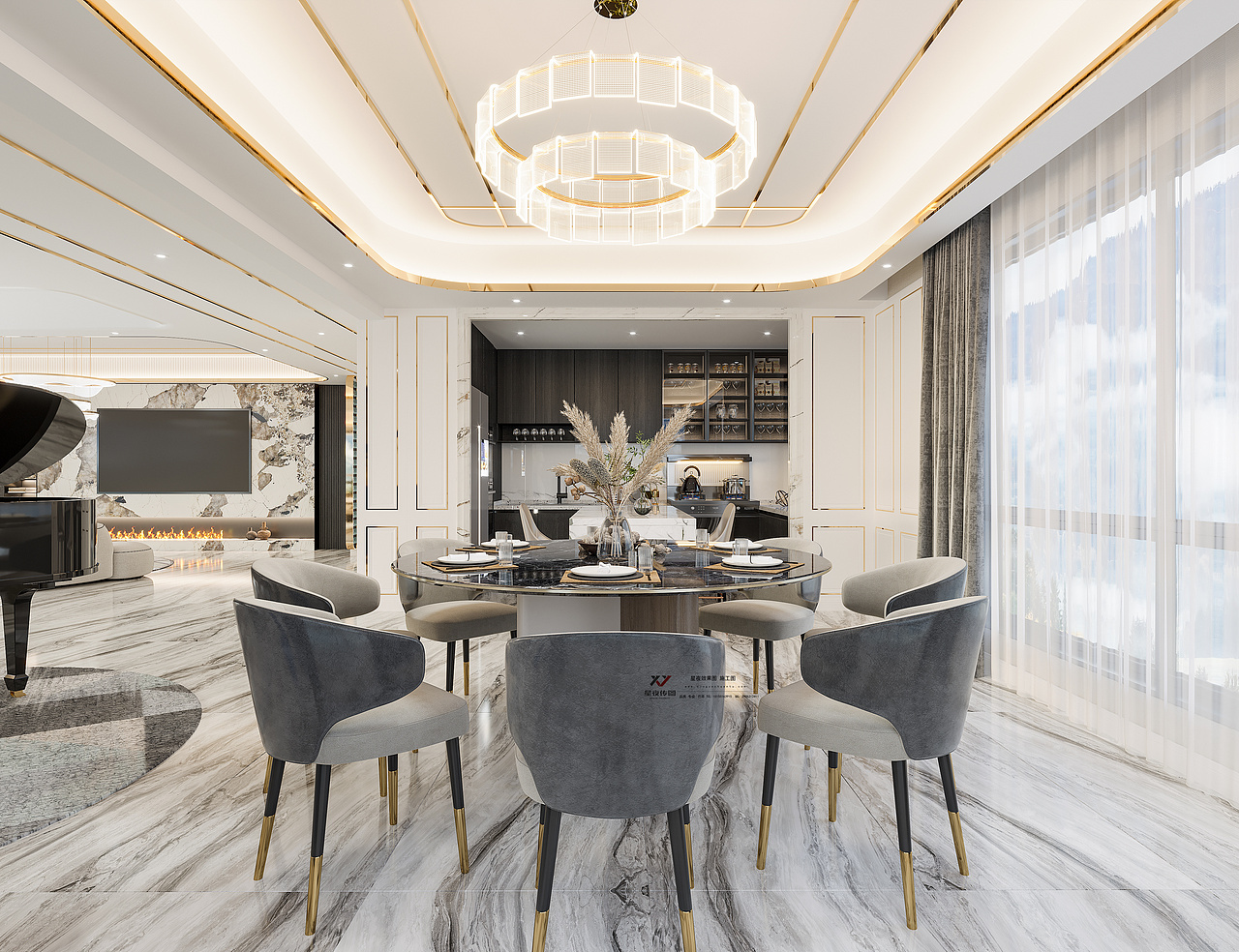 现代轻奢样板间|极简设计,自然,静谧,治愈!