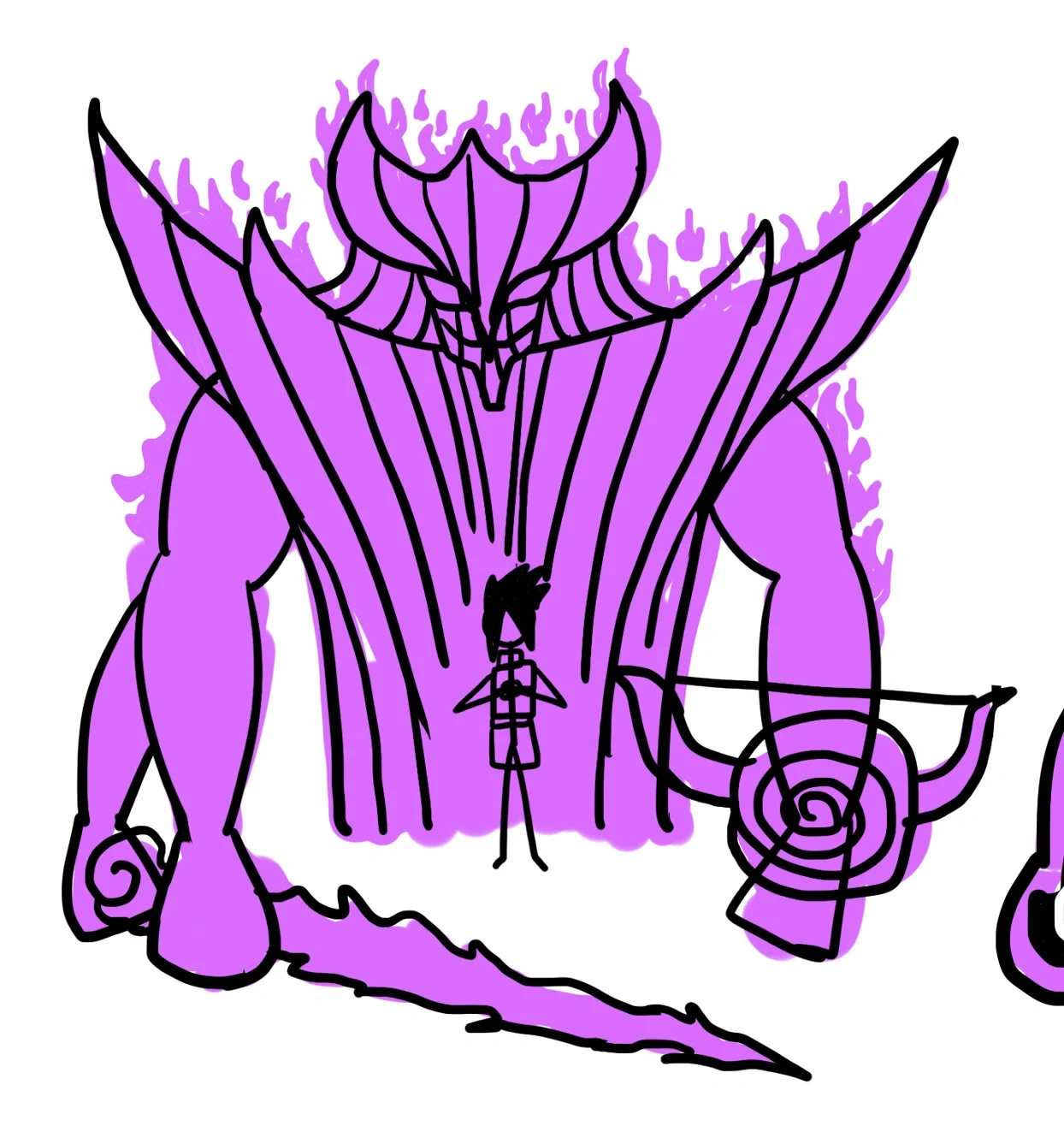 火影忍者,火柴人,须佐能乎,写轮眼儿童画  创意儿童画创意美术少儿