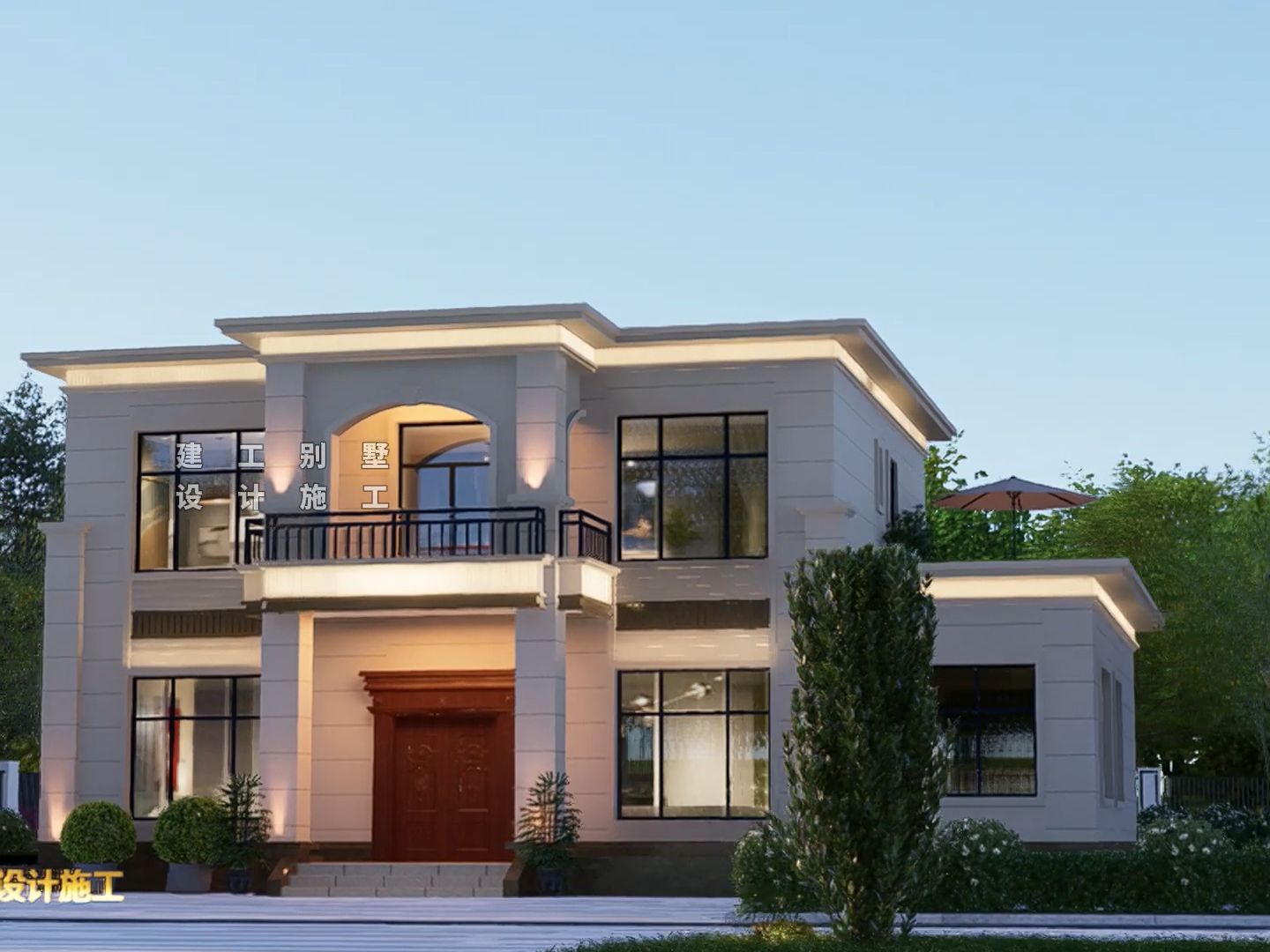 农村自建别墅,这个设计就不错,现代简欧风格二层,适合家有老人居住,不