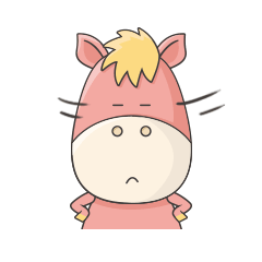 卡通小马摇头掐腰gif动图_动态图_表情包下载_soogif