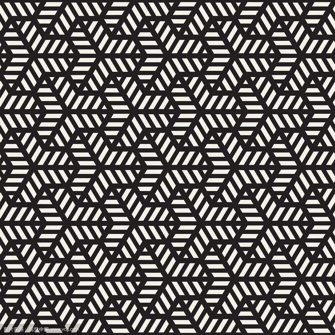 无缝黑白几何网格